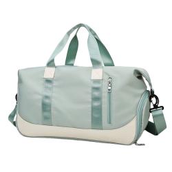Waterproof outdoor travelling bag designer pink duffel bag shoe compartment travel bag organizer