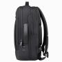 Men's Large Capacity Nylon Business Backpack Waterproof Outdoor Travel Computer Bag with Expansion and Printed LOGO