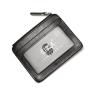 CUIKCA New Fashion PU Leather Zipper Coins Purse Key Men Slim Wallet Money Clip Business ID Credit Card Holder Bank Card Case