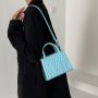 Simple Candy Color Summer Portable Women Handbags Indentation Casual Small Square Bag Niche Design Mini Womens Shoulder Bags