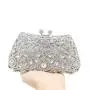 Factory wholesale FGG Rhinestone Dumplings Shape Evening Clutch Bags Luxury Design Diamond Dinner Banquet Party Gem Bag