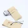 Customized Microfiber Envelope Jewelry Necklace Pouch Luxury Suede Microfiber Glasses Packaging Envelope Jewelry Bag