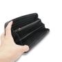 Factory wholesale price PU leather zipper women leather wallet with strap