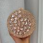 New Arrival Thread Diamond Evening Bags Metal Luxury Handmade Full Crystal Dinner Bags Rhinestone Clutches for women