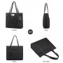 JFFD Ladies Canvas Lightweight Casual School Bag Teacher Bag 15.6 Inch Handbag Purse Laptop Shoulder Work Tote Bag for Women