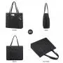 JFFD Ladies Canvas Lightweight Casual School Bag Teacher Bag 15.6 Inch Handbag Purse Laptop Shoulder Work Tote Bag for Women