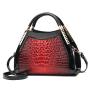 KBW279 Hot Fashion Ladies Bright Leather Handbag Bucket Bag New PU Crocodile Pattern Shoulder Crossbody Bag Tide For Women