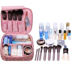 Gelory High Quality Travel Toiletry Bag Organizer Pouches Bags Professional Make Up Storage Box Cosmetic Bags Cases