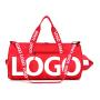 personalized logo gym tote bag manufacturer waterproof smell proof red color carry on travel sport duffel bag for women