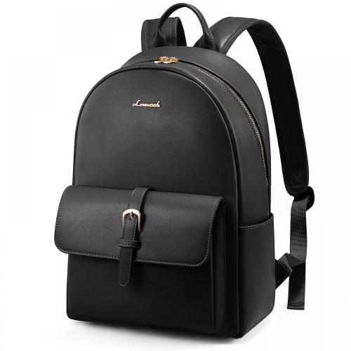 LOVEVOOK Fashion PU Leather Casual College Style Travel Bag Water Resistant daypack cute girls school Satchel backpack for women