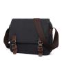 MGB034 Men's Single Shoulder Bags Canvas Vintage Messenger Crossbody Business Mobile Phone Bag Sling Casual Black Men Bag