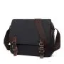 MGB034 Men's Single Shoulder Bags Canvas Vintage Messenger Crossbody Business Mobile Phone Bag Sling Casual Black Men Bag