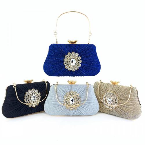 High Quality Fashion Wedding Evening Bag Glitter Luxury Diamond Mobile Phone Bag Makeup Bag