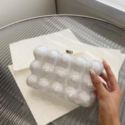 2024 Unique luxury brand custom designer bubble bags wallet purse handbags luxury acrylic clutch bag evening bags for women