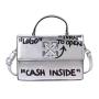 Fashion Female Women DIY Manual Square Handbags China Wholesale PU Womens Bags 2021 Printing words Long Strap Flap Handbag