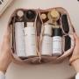 Custom Travel Organizer Nylon Water Resistant Polyester Make Up Black Purple White Zipper Cosmetics Organizer Bag For Women