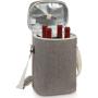 4 Bottle Insulated Wine Tote Personalized Wine Carrier Bag Travel Padded Wine Cooler with Corkscrew Opener