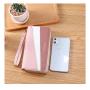 KBW270 2023 New Double Zip Purse Women's Long Clutch Bag High Quality Stitching Clash Colour Double Money Clip Phone Bag