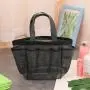 ZR437 Portable Mesh Beach Polyester Bag Make Up Travel Storage Washing Bag Swimming Multiple Pockets Swimming Travel summer bag