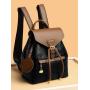 New Retro Contrast Color Handheld Multi functional Large Capacity Fashion Travel Traveling backpack