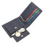 New Custom Bi-Fold Genuine Leather Money Clip Wallet Rfid Blocking Anti Theft Brush