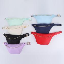 Hot Sale Quality Zipper Pouch Travel Fashion All-match Waist Bags Various Back Methods Nylon Waist Bags For Women