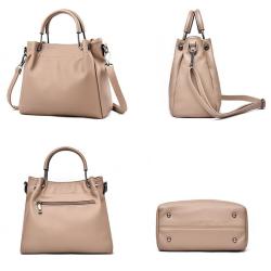 2024 Custom Vegan Leather Hand Bag For Women Ladies Purse Handbag With Metal Handle