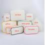 Keymay New Design High Quality Multi-color Custom Logo Canvas Makeup Bag Canvas Cosmetic Bag with Zipper Canvas Zipper Pouch