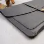 Branded leather protective laptop sleeve customized magnetic laptop notebook case tablet sleeve