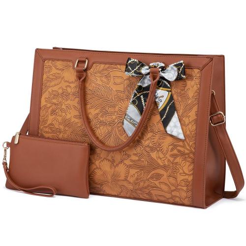 LOVEVOOK Wholesale Custom logo 15.6 inch Computer Tote Bag Handbag Shoulder Bag Purse Business Briefcase Laptop Bag for Women