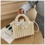 Hand Woven Clutch Evening Bag New 2023 Fashion Beaded Woven Handheld Crossbody Tote Bag