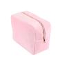 Super Soft Japanese Style Personalized Custom Wholesale Makeup Pouch Women Velvet Initial Terry Cloth Towel Cosmetic Bag