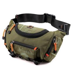 HR541 New Outdoor Waist Bag Sports Men's One Shoulder Crossbody Bag Riding Mountaineering Waistpack Waterproof Chest Phone Bag