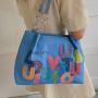 Letter Printing Fashion Women Bags Large Capacity Canvas Tote Bag Pure Color Ladies Handbags Women Bag JY220815