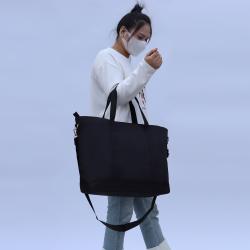 Keymay RTS Stock M L Multi-color Adjustable Strap Girls Waterproof Nylon Travel Tote Bag Gym Bags for Women Weekend Tote Bag