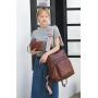 XL341 Vintage Casual Anti Water Women's Crossbody Bag Ladies Backpack Lightweight Senior PU leather dual-purpose Shoulder Bag