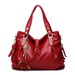 2024 Bags for women Soft Leather Large Capacity Handbag Fashionable Lady's Shoulder Messenger Bag Portable Mother Bag