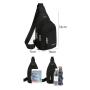 Gelory Fashion Multifunctional Single Shoulder Bag  Crossbody Chest Bag Fanny Pack With Earphone Hole For Travel Outdoor Sports