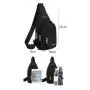 Gelory Fashion Multifunctional Single Shoulder Bag  Crossbody Chest Bag Fanny Pack With Earphone Hole For Travel Outdoor Sports