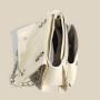 2024 Wholesale Oiled Waxed Leather Shoulder Bag For Fashion Women With Pearl Chain Charm