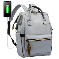 LOVEVOOK Fashion Causal Ladies Daily school Bag Lightweight USB Charging Travel Back Pack Business Women Laptop Backpack