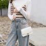 Korean crocodile lock chain bags phone small shoulder bag for fashion women's handbag 2023 luxury ladies