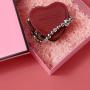 2022 Custom Fashion Heart Shape Chain Strap Lady Crossbag Bags PU Leather Small Women Factory Wholesale Handbags Zipper Mini Bag