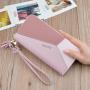 Korean version 2021 new design women pu leather wallet wholesale fashion cross fringe zipper purse leather wallet