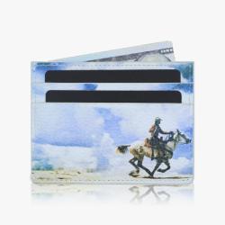 New Style Leather Slim Business Card Holder Custom Logo Printing Mini Front Pocket Wallet Credit Card Holder