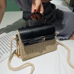 Summer new minimalist single shoulder crossbody grass woven bag
