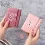 Women PU Leather Short Small Wallet New Fashion Custom Logo Portable Solid Color Simple Ladies Wallets Coin Purse Card Bag