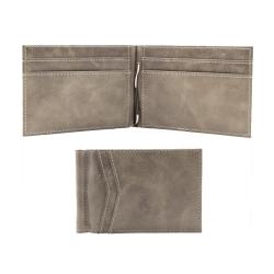 Custom High Quality 100% Genuine Leather RFID Blocking Wallet Men Slim Bifold Wallet