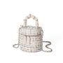 2024 Custom Worsted Barrel Handbags For Women Ladies Bags With Wrinkle Handle