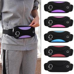 ZWY056 Outdoor Sports Fitness Cycling Fitted Belt Bag Daily Polyester Waterproof Running Waist Bag Unisex Fashion Phone Bag
